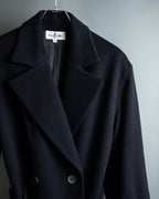 "VALENTINO" Double-breasted belted chester coat