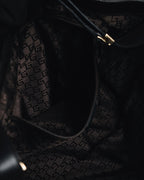 "GUCCI" 90’s-00’s suede piston-closure shoulder bag