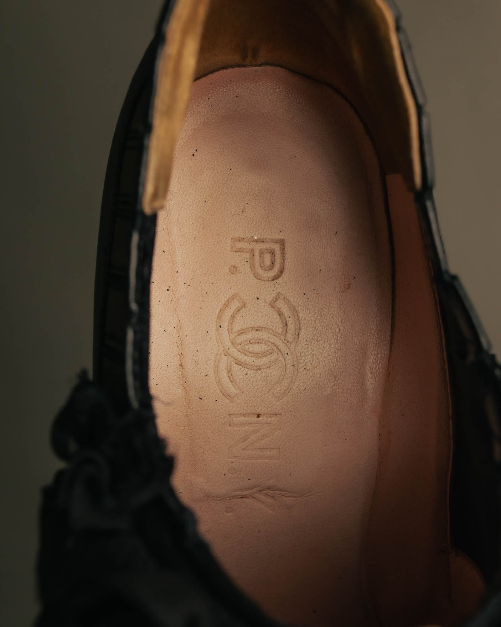 -SPECIAL- “CHANEL“ 2005-06 Paris-New York ruffle leather pumps