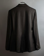 "ARMANI COLLEZIONI" Sharp peak lapel 100% cashmere tailored jacket