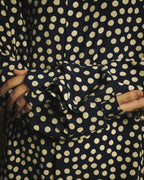 -SPECIAL- "Saint Laurent" 2019-2020 Polka dot silk long sleeve shirt