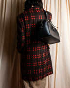 "BURBERRY" Refined design mini Boston leather bag