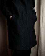 "DRIES VAN NOTTEN" Relief  jaguard uneven design chester coat