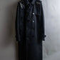 "VALENTINO" Belt docking design leather switching trench coat