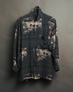 –SPECIAL– “Christian Dior” 80’s-90’s archival toile print shirt
