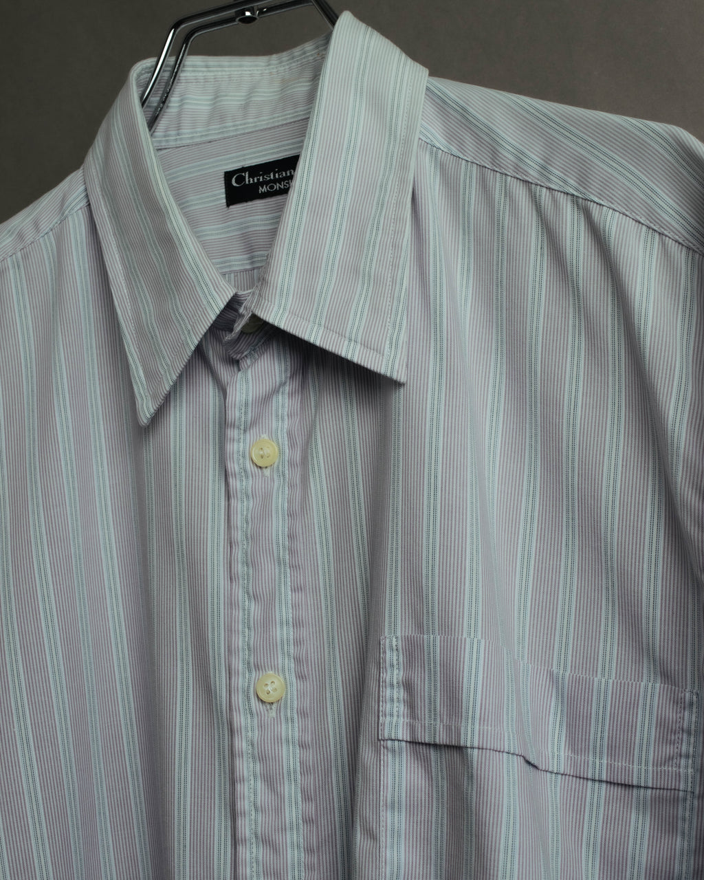 "Christian Dior" 80's-90's Relaxed striped long sleeve shirt