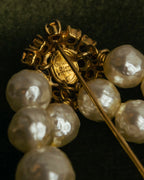 “Christian Dior” 70’s-80’s Boutique pearl rhinestone brooch