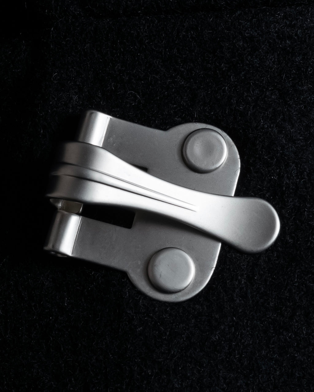 "CELINE" Hedi Slimane period metal buckle design long coat