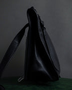 "JIL SANDER" Hill model gently curved leather shoulder bag