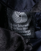 "BALENCIAGA" Peak lapel double-breasted chester coat