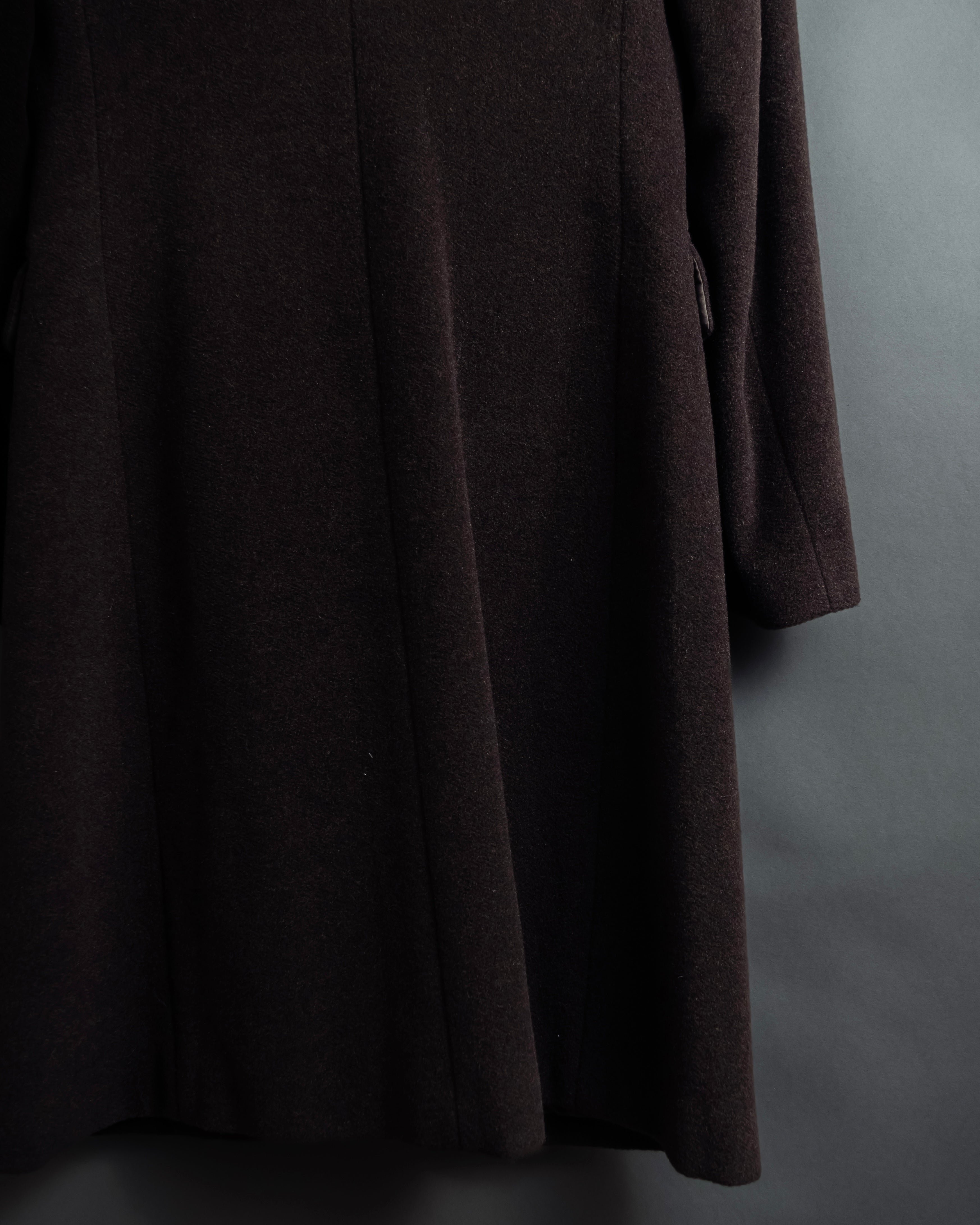 "miss Chloe" Fur collar switching design wool coat