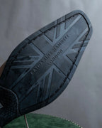 "KATHARINE HAMNETT" Perforated square toe lace-up leather shoes