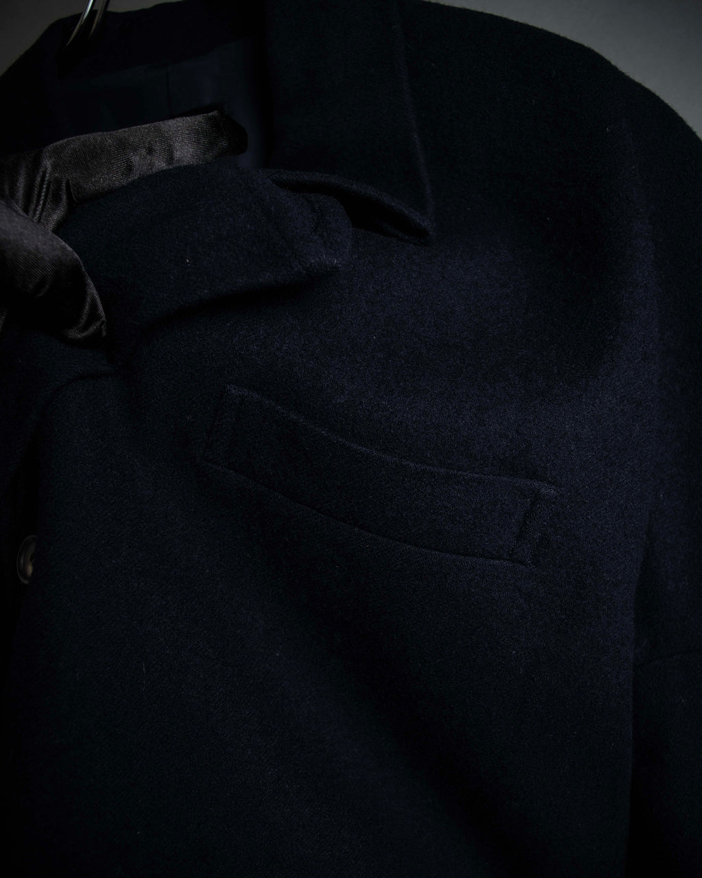 "COMME des GARCONS" 90's Front panel docking design chester coat