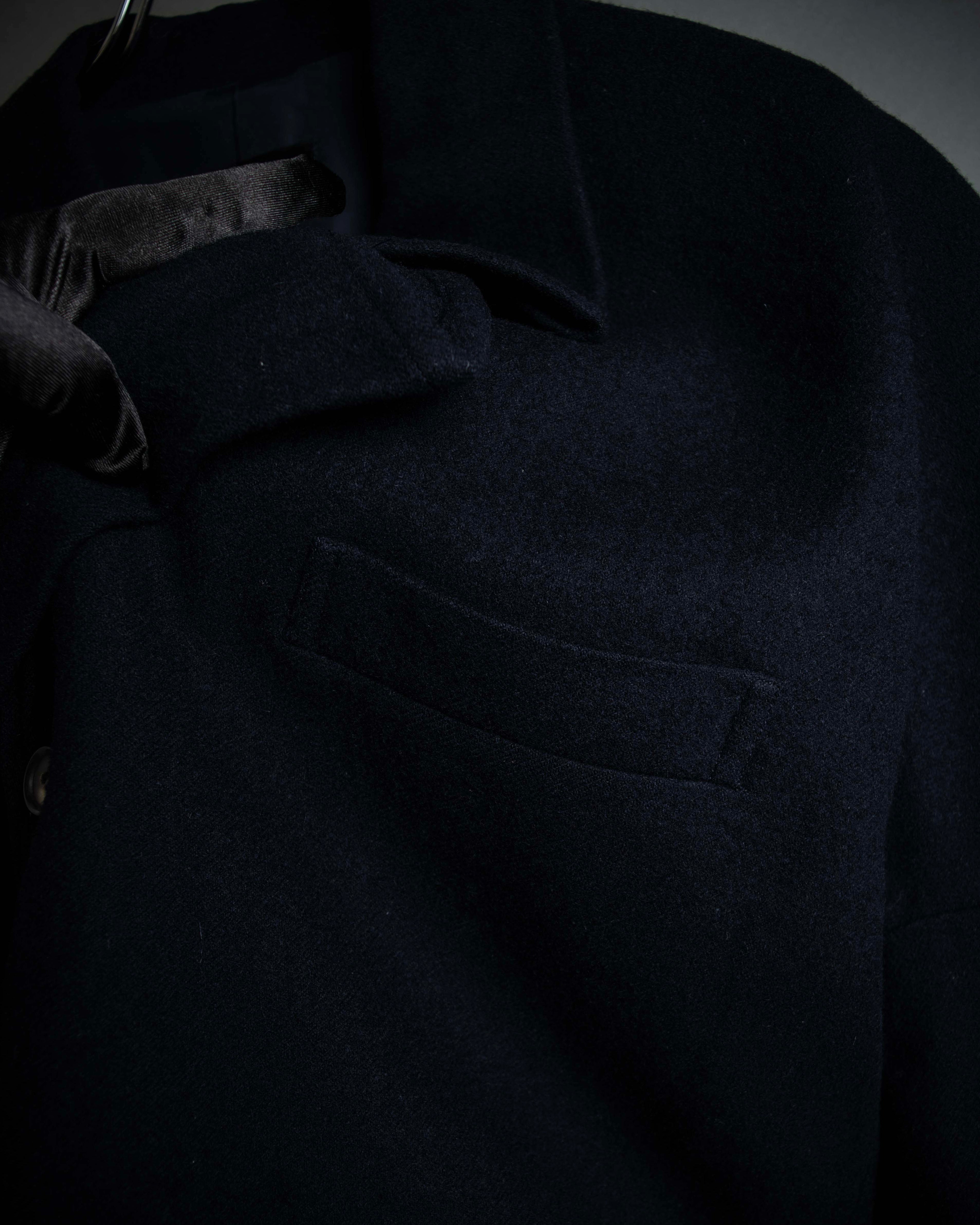 "COMME des GARCONS" 90's Front panel docking design chester coat