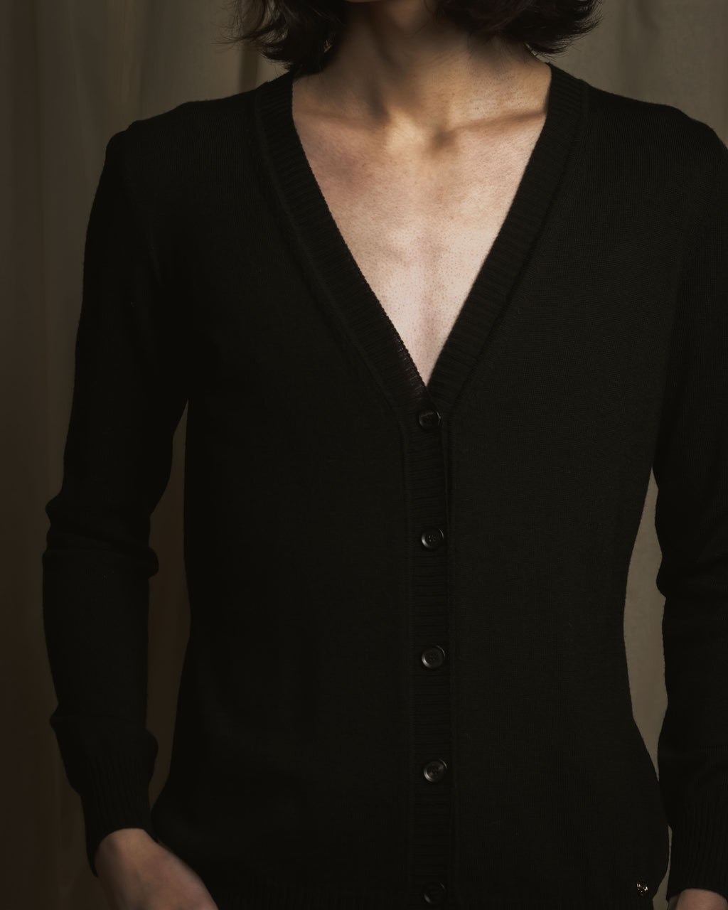 "GUCCI" Michele-era refined emblem cardigan