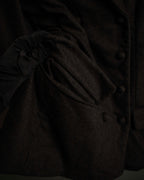 "FENDI" Double-breasted heavy duty wool flannel jacket