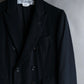 "COMME des GARCONS COMME des GARCONS" Peaked lapel double-breasted long tailored jacket