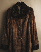 "ROBERTO VALENTINO" Reversible brown fur coat