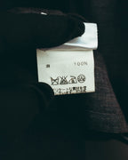 -SPECIAL- “HERMES” 90’s-00’s wide-collar linen shirt