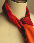 –SPECIAL– “GUCCI” 80’s-90’s Abstract marble print silk scarf