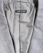 GIORGIO ARMANI/ Pure Cashmere Herringbone Oversized Tailored Jacket Gray