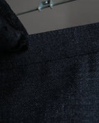 "Christian Dior" Front button design flare wool skirt