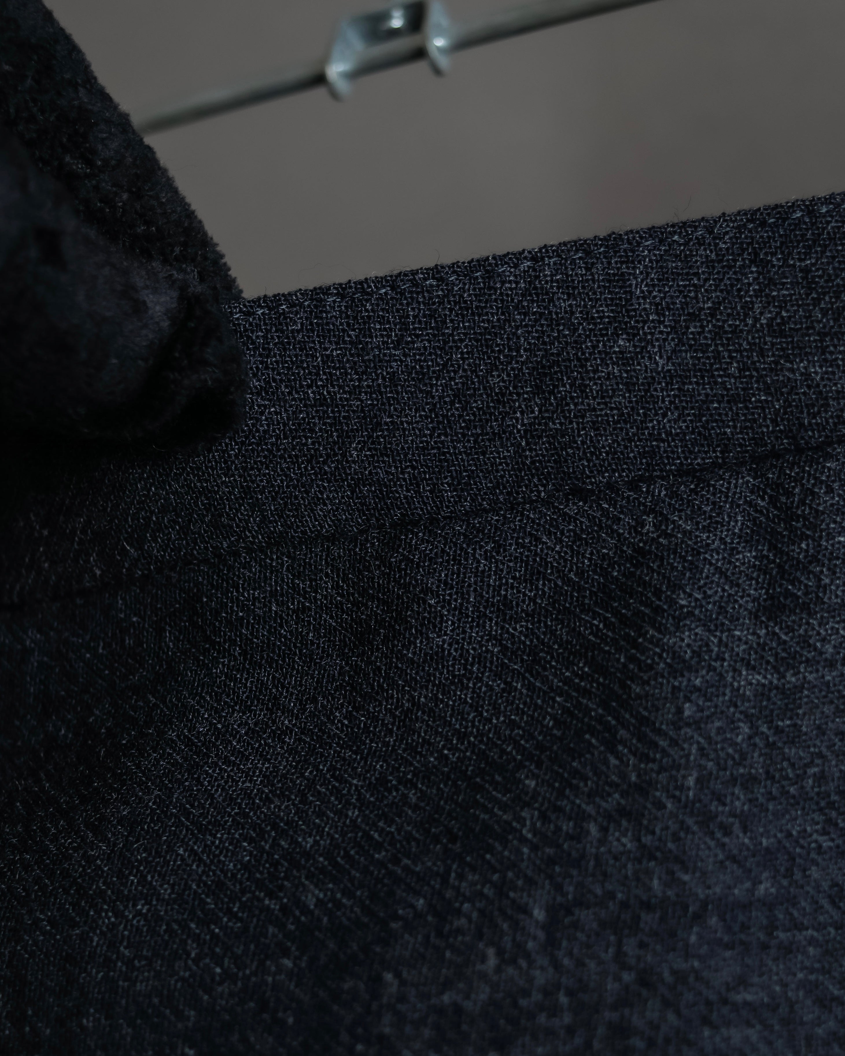 "Christian Dior" Front button design flare wool skirt