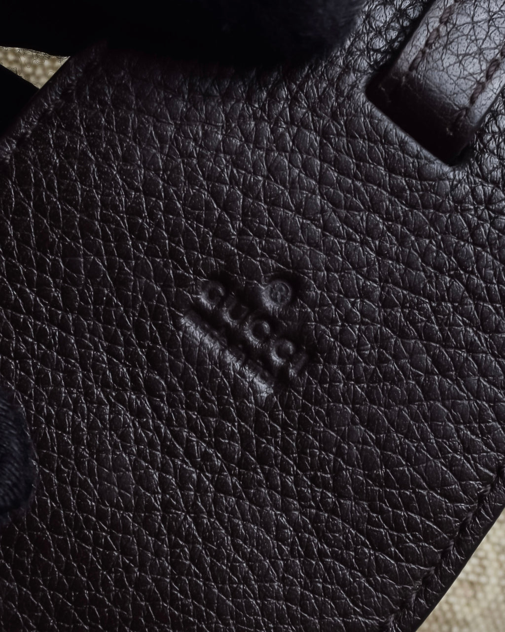 "GUCCI" GG pattern canvas leather combination boston bag