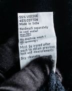 Vintage velour-trimmed box silhouette knit