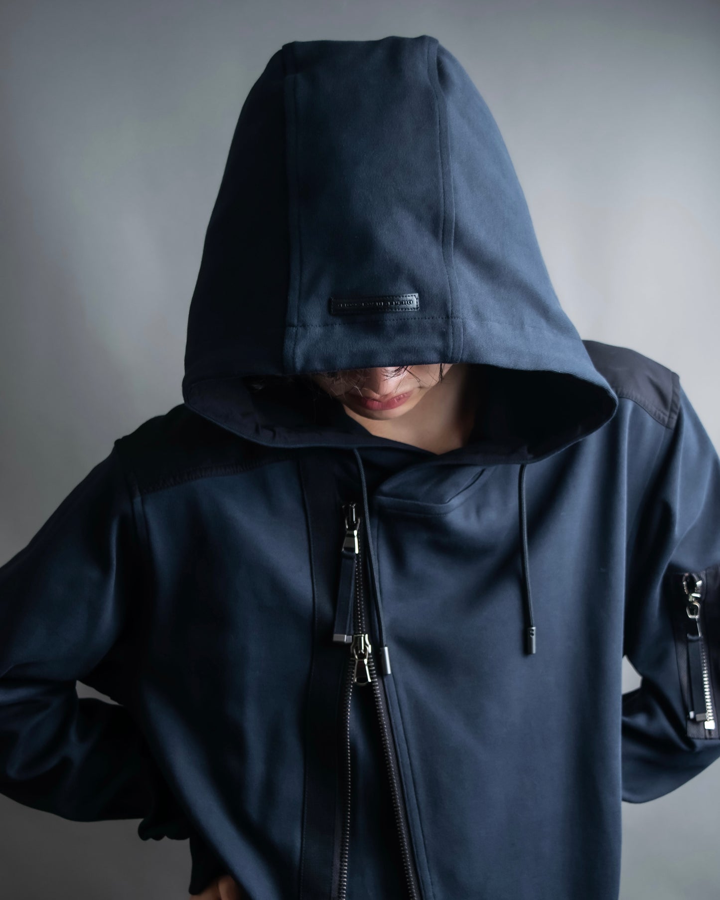 "DIESEL BLACK GOLD" Oversized multi-functional design hoodie