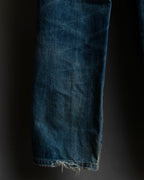 "GUCCI" Gradient fade design tapered denim