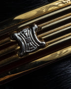 "CELINE" Classic flap design leather shoulder bag