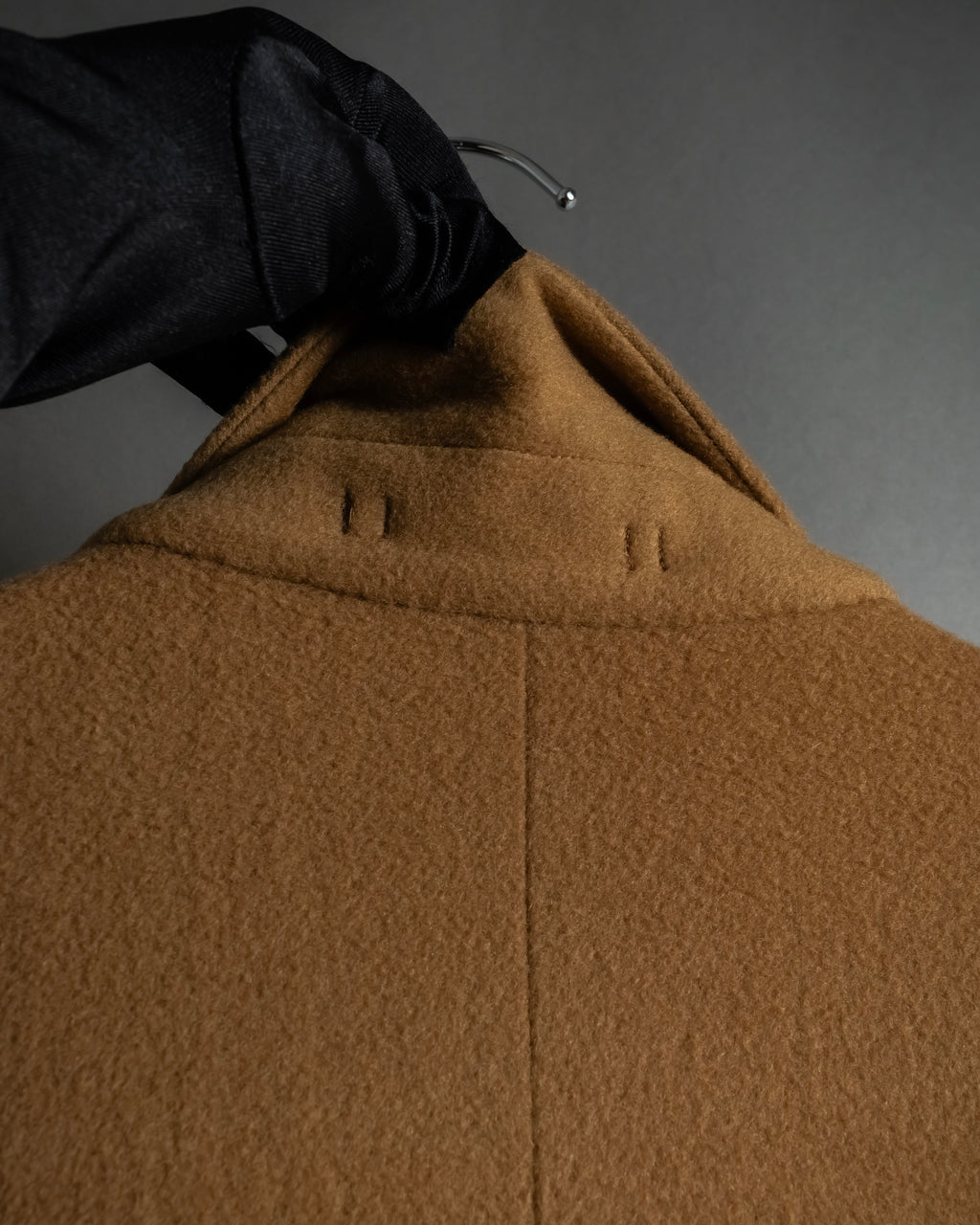 "BURBERRYS" 80's-90's Camel tone cashmere mix chester coat