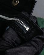 "CELINE" Horizontal form suede one-handle bag