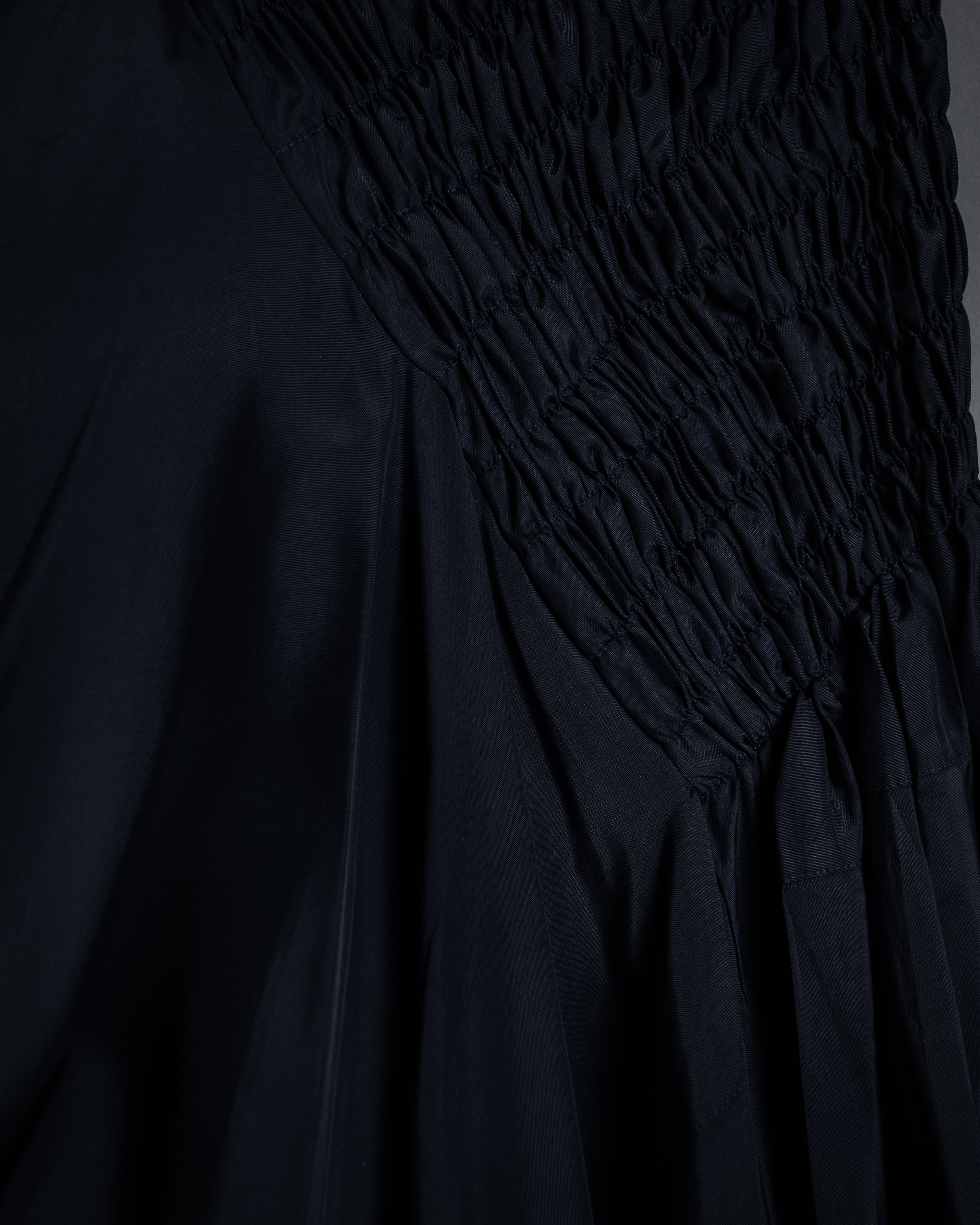 "COMME des GARÇONS" 90SS triacetate smocked asymmetric skirt