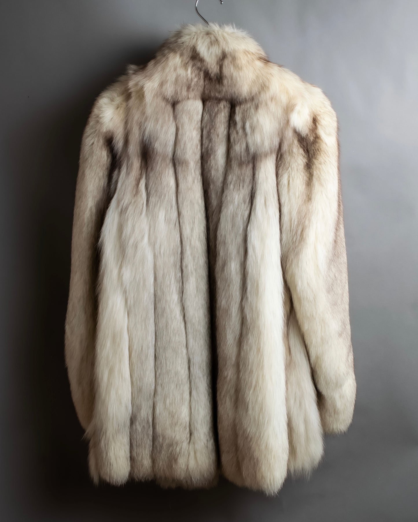 "WINDSOR" Fox fur 5 hooks gradient color jacket