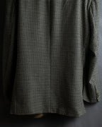 "HUGO BOSS" Houndstooth structured shoulder line tailored jacket