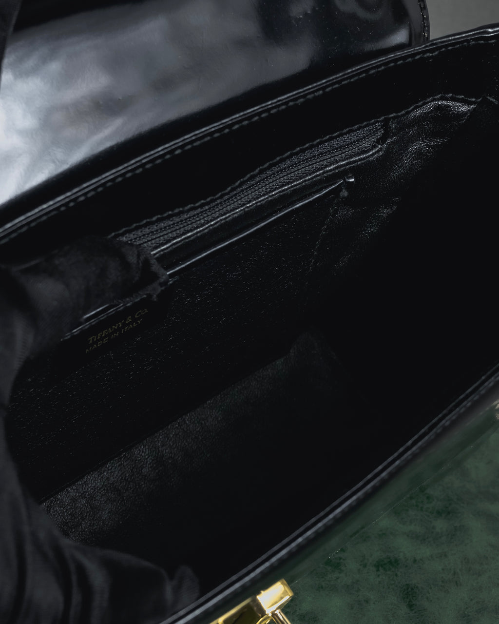 "Tiffany & Co." 80’s-90’s Structured ribbed leather top-handle bag