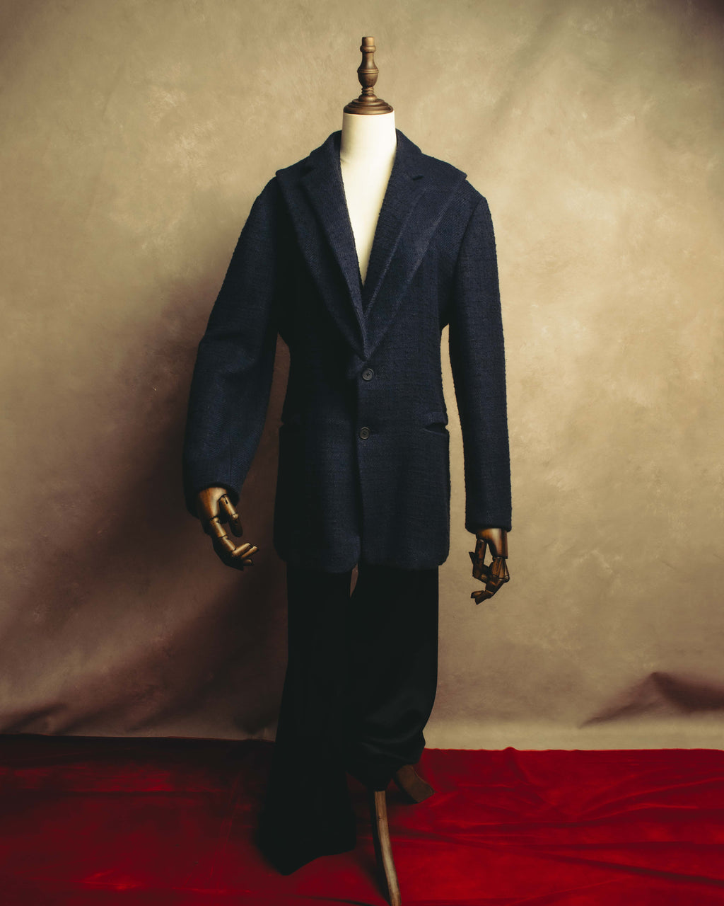 "BOTTEGA VENETA"  Late 90's-early 00's textured tailored short coat