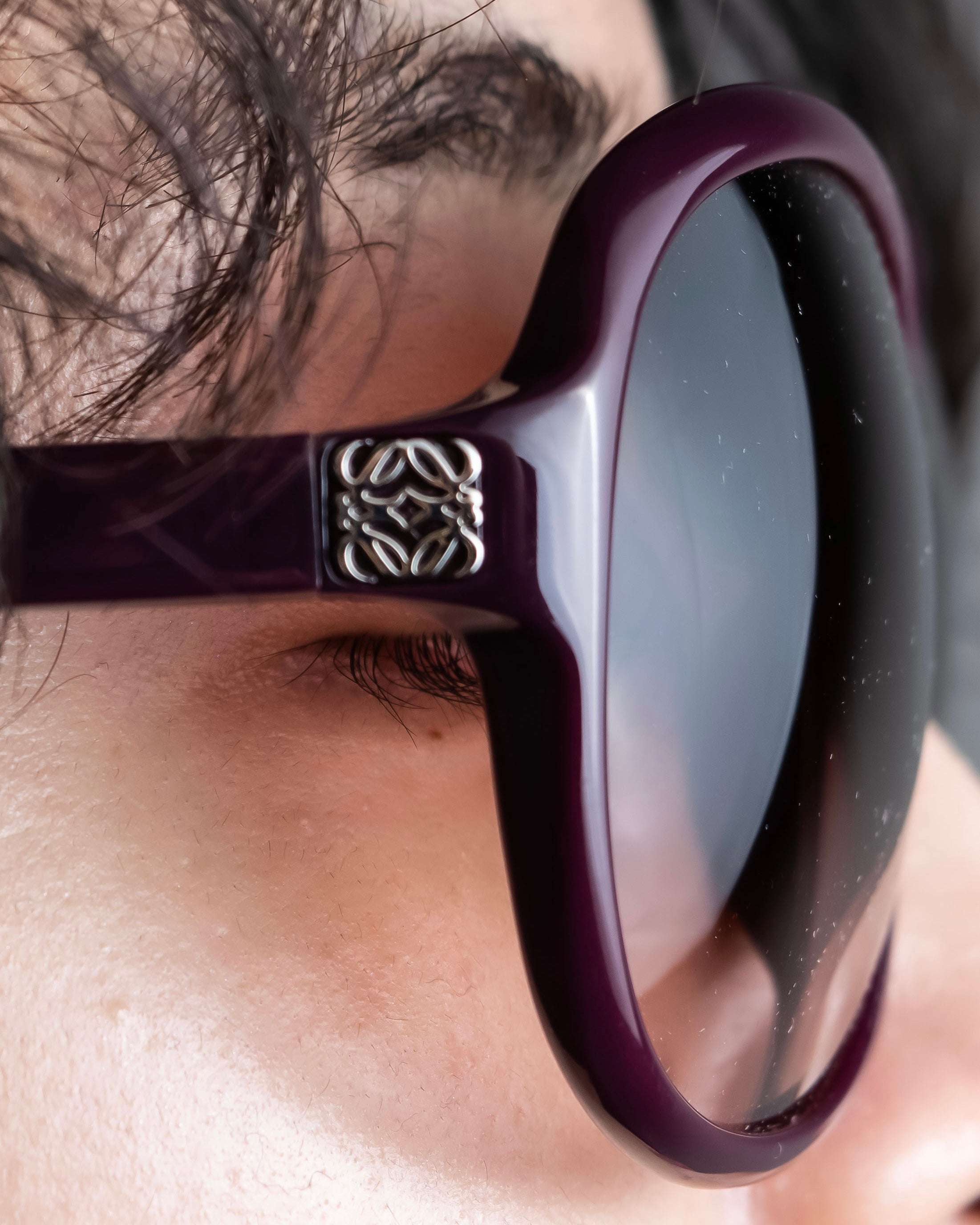 "LOEWE" Butterfly frame wine red sunglasses