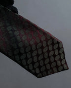 "GIORGIO ARMANI" Oval dot pattern silk twill necktie