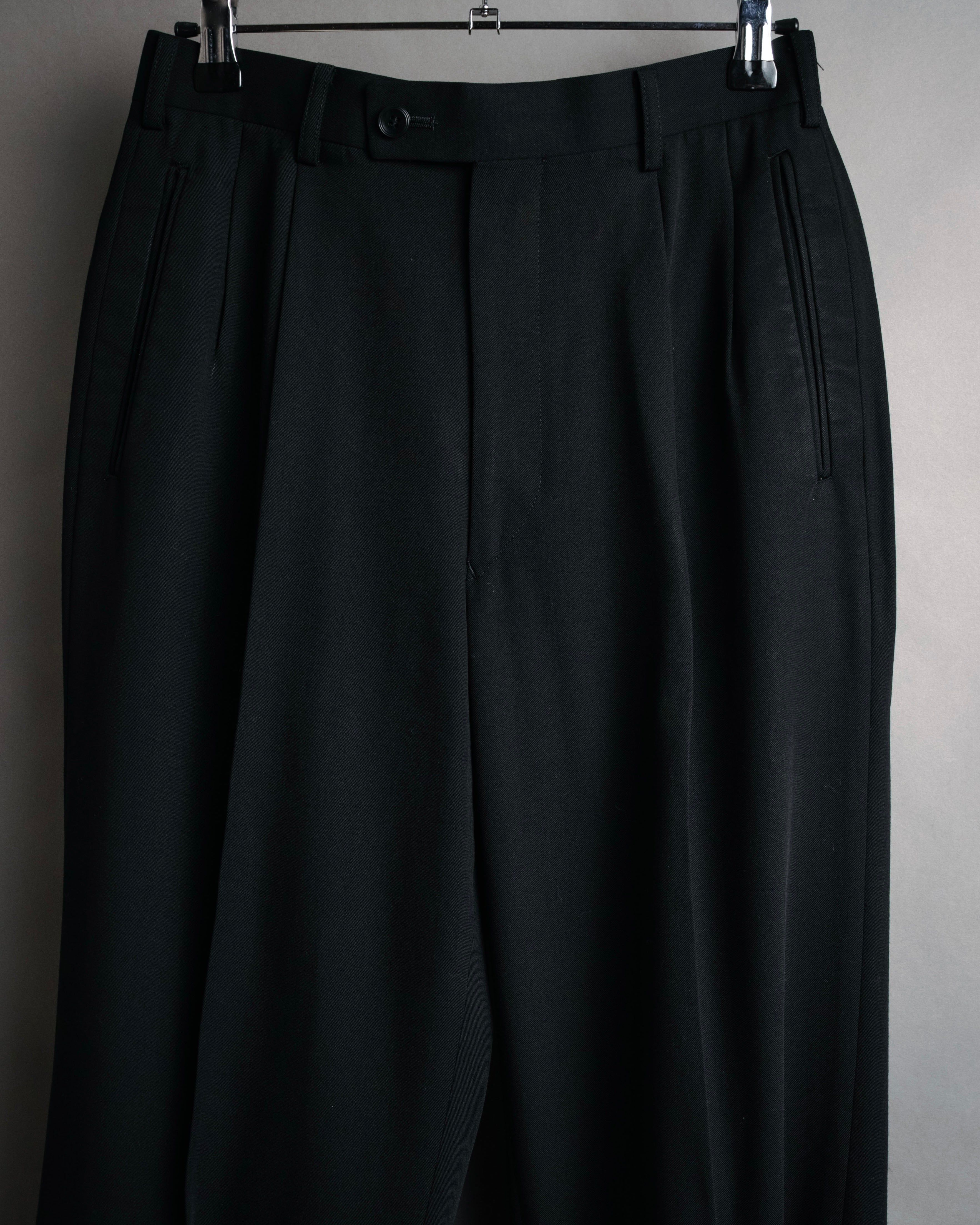 “GAULTIER objet HOMME” 90’s Two tuck wide trousers