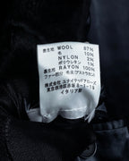 -SPECIAL- "CARUSO"
 Fur collar design belted melton coat