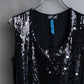 "LANVIN" Different sequin designs sleeveless pullover