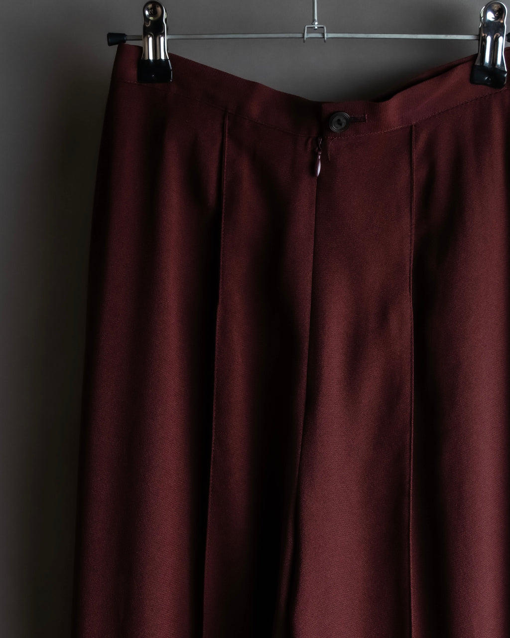 "JEAN PAUL GAULTIER" Beautiful drape burgundy wide slacks