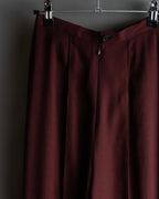 "JEAN PAUL GAULTIER" Beautiful drape burgundy wide slacks