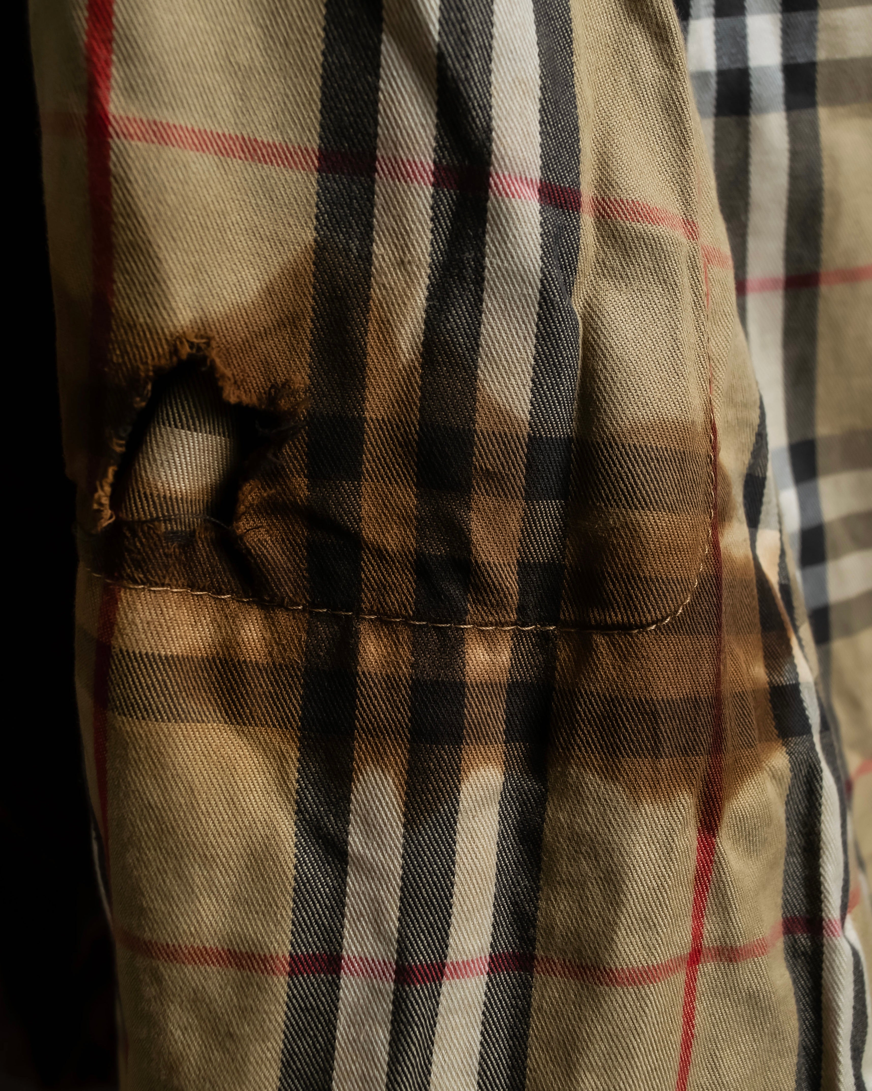 "Burberrys" Vintage-inspired leather oversized trench coat