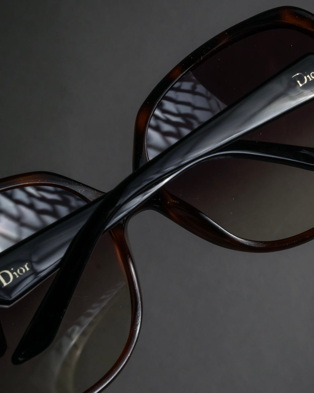 "Dior" Oversized tortoiseshell square sunglasses