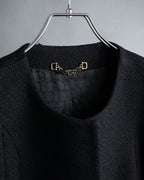 "GUCCI" Tom Ford period round neck flying squirrel long coat