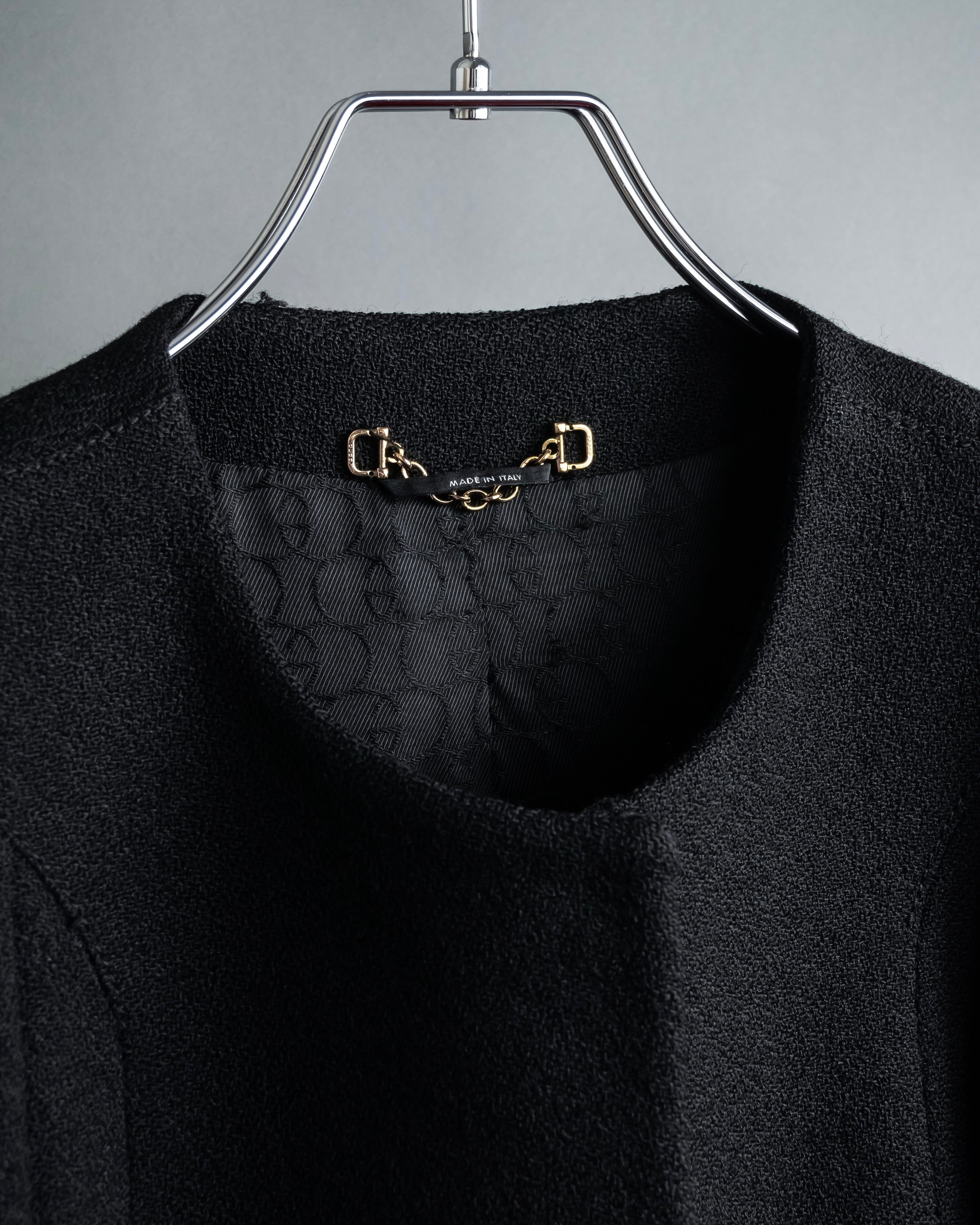 "GUCCI" Tom Ford period round neck flying squirrel long coat